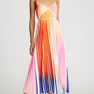 Halston Mollie pleated  dress
